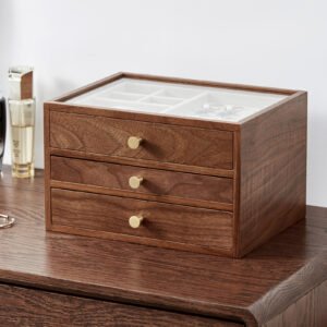 Black Walnut Wooden Jewelry Box