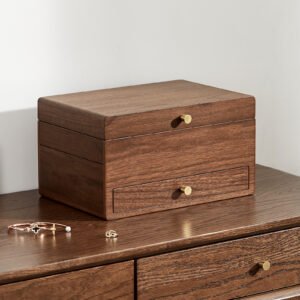 Black Walnut Wooden Jewelry Box