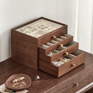 Black Walnut Wooden Jewelry Box