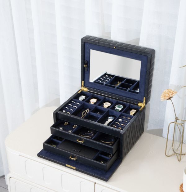 Genuine Leather Jewelry Box - Image 3